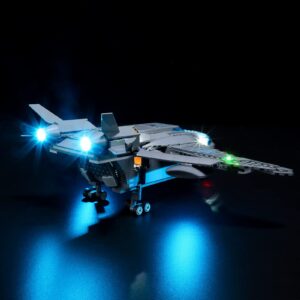 BRIKSMAX Led Lighting Kit for LEGO-76248 The Avengers Quinjet - Compatible with Lego Marvel Building Blocks Model- Not Include Lego Set