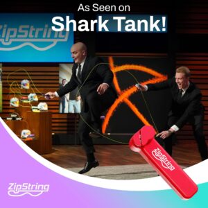 ZipString - Wonderment Awaits with Shark Tank - Featured String Rope Launcher Loop Fidget Toy, Defying Gravity to Boost Your Imagination - The Ideal Gift for Kids and Adults, Rock'it Red