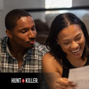 Hunt A Killer: Camp Calamity - Solve a Murder at a Summer Camp, Interactive Unsolved Mysteries Game, Mystery Box for Game Night, Murder Mysteries Card, Puzzle, and Board Games, for Ages 14+