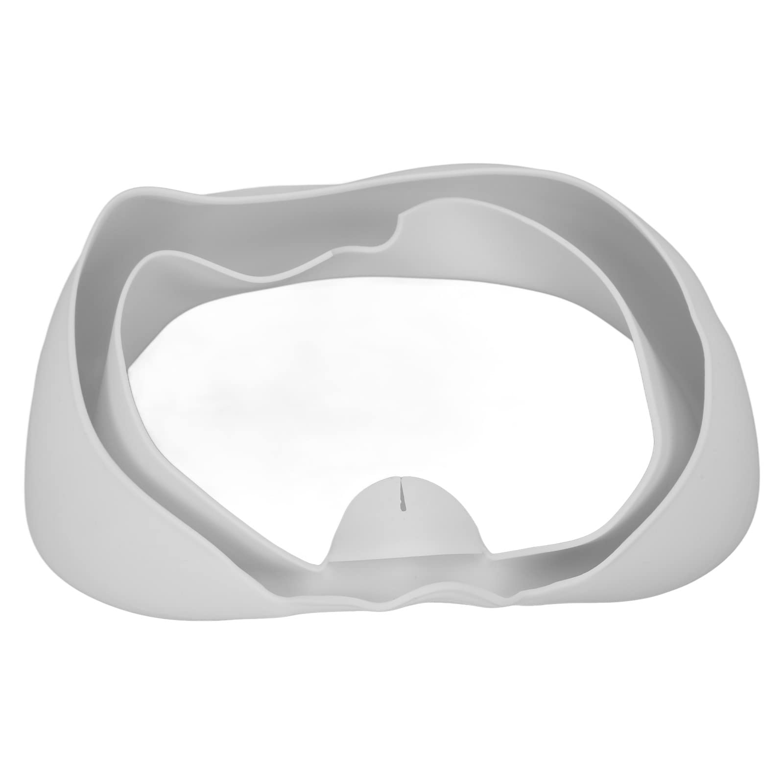 Silicone VR Face Cover for Pico Neo3, Washable Sweatproof VR Front Face Protector Cover, Game Accessories (White)