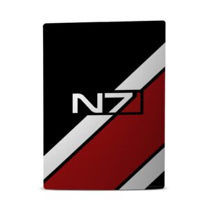 Head Case Designs Officially Licensed EA Bioware Mass Effect N7 Logo Stripes Graphics Vinyl Faceplate Gaming Skin Decal Compatible With Sony PlayStation 5 PS5 Disc Console & DualSense Controller