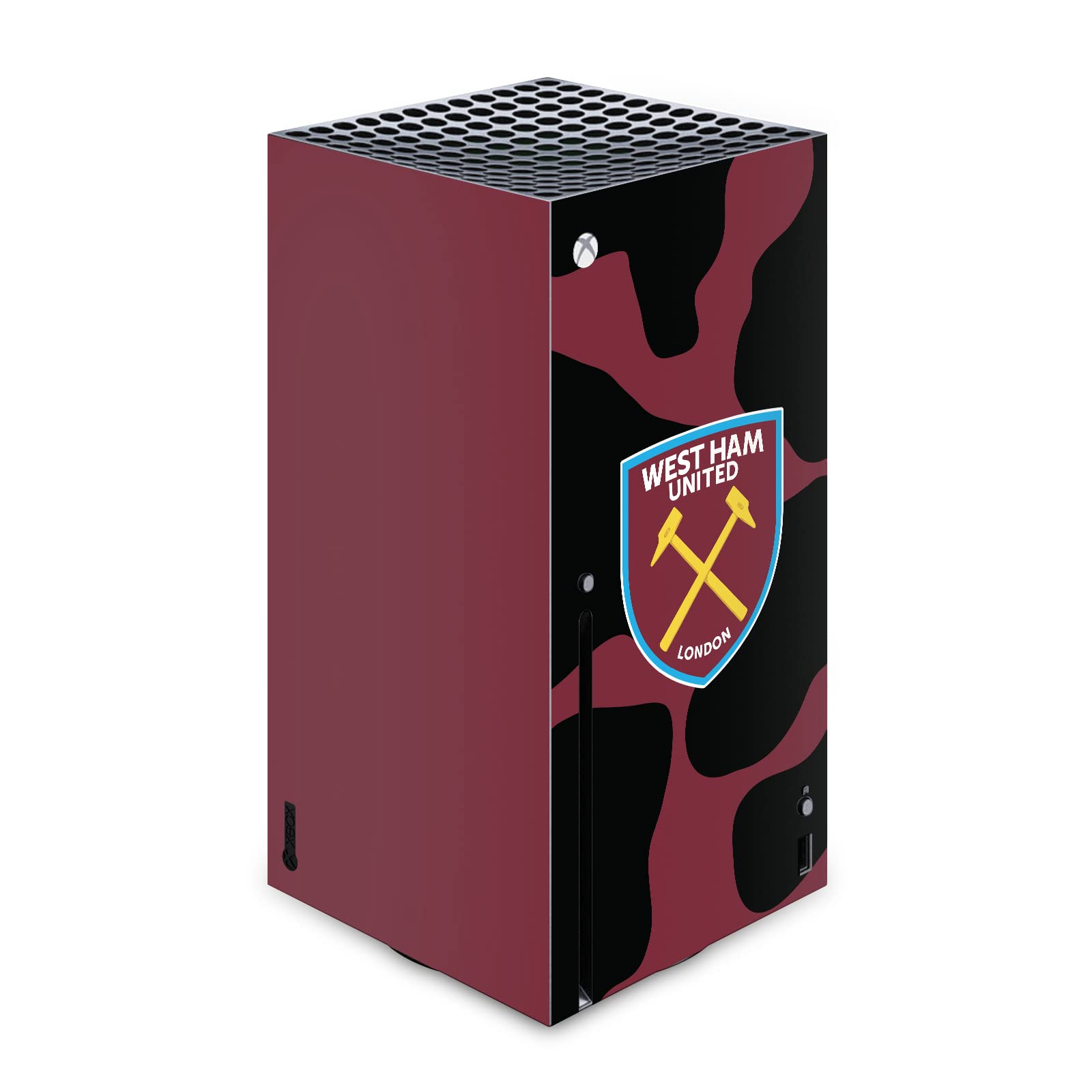 Head Case Designs Officially Licensed West Ham United FC Cow Print Art Vinyl Sticker Gaming Skin Decal Cover Compatible with Xbox Series X Console