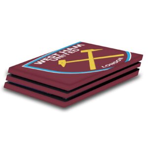 head case designs officially licensed west ham united fc oversized art vinyl sticker gaming skin decal cover compatible with sony playstation 4 ps4 pro console