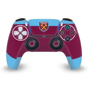 Head Case Designs Officially Licensed West Ham United FC 1895 Claret Crest Art Vinyl Faceplate Sticker Gaming Skin Decal Cover Compatible with Sony Playstation 5 PS5 DualSense Controller