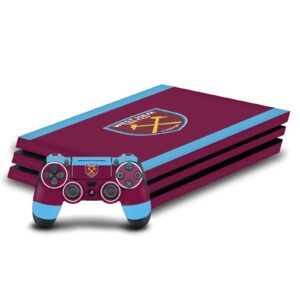 head case designs officially licensed west ham united fc 1895 claret crest art vinyl sticker gaming skin decal cover compatible with sony playstation 4 ps4 pro console and dualshock 4 controller