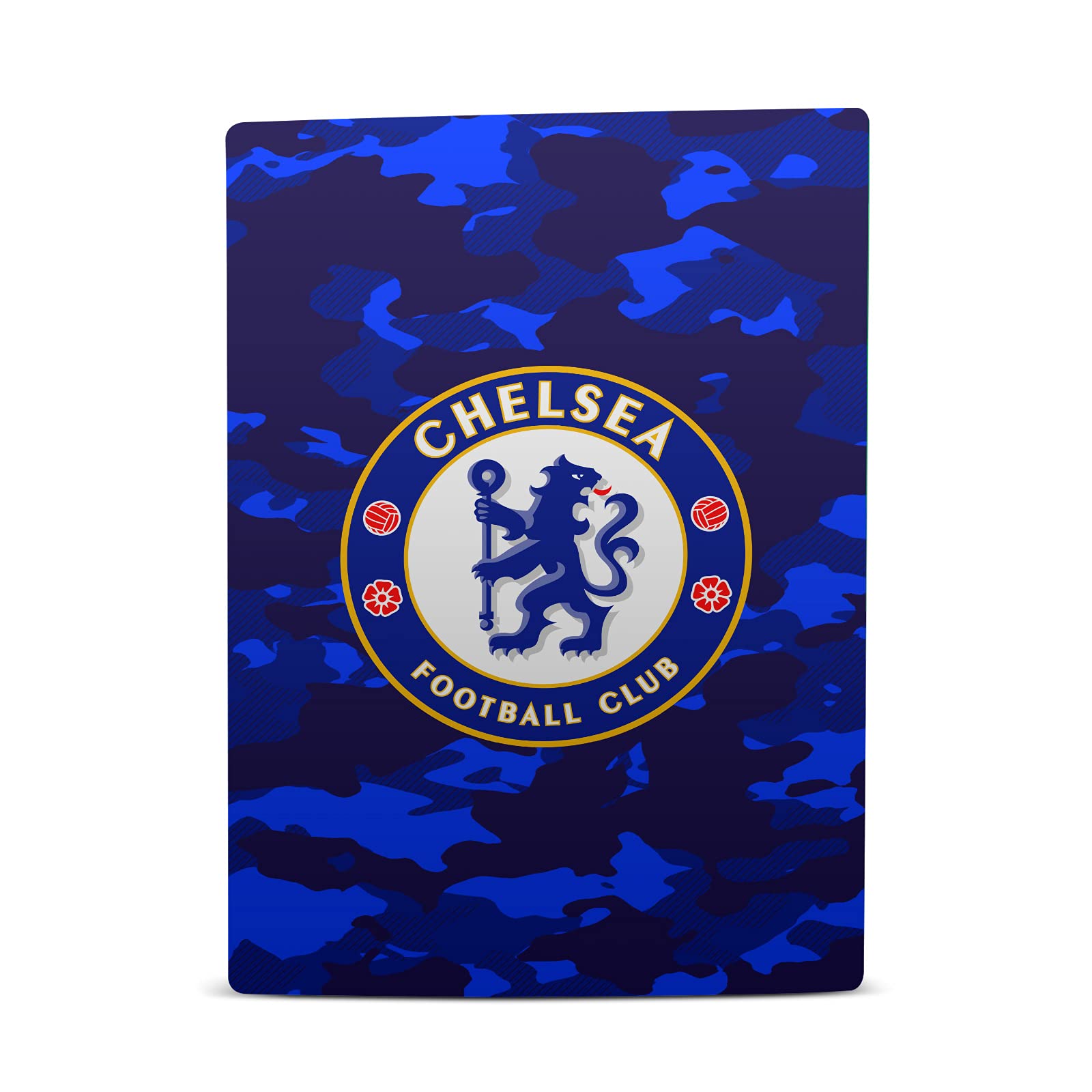 Head Case Designs Officially Licensed Chelsea Football Club Camouflage Mixed Logo Vinyl Faceplate Gaming Skin Decal Compatible with Sony PlayStation 5 PS5 Digital Console and DualSense Controller