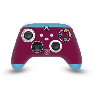 head case designs officially licensed west ham united fc 1895 claret crest art vinyl sticker gaming skin decal cover compatible with xbox series x/s controller