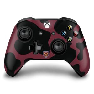 Head Case Designs Officially Licensed West Ham United FC Cow Print Art Vinyl Sticker Gaming Skin Decal Cover Compatible with Xbox One X Console and Controller Bundle