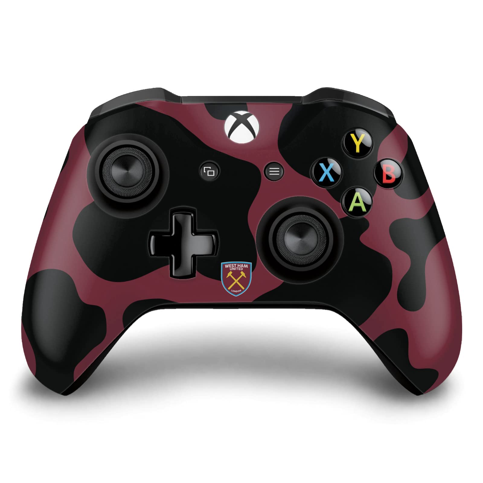 Head Case Designs Officially Licensed West Ham United FC Cow Print Art Vinyl Sticker Gaming Skin Decal Cover Compatible with Xbox One X Console and Controller Bundle