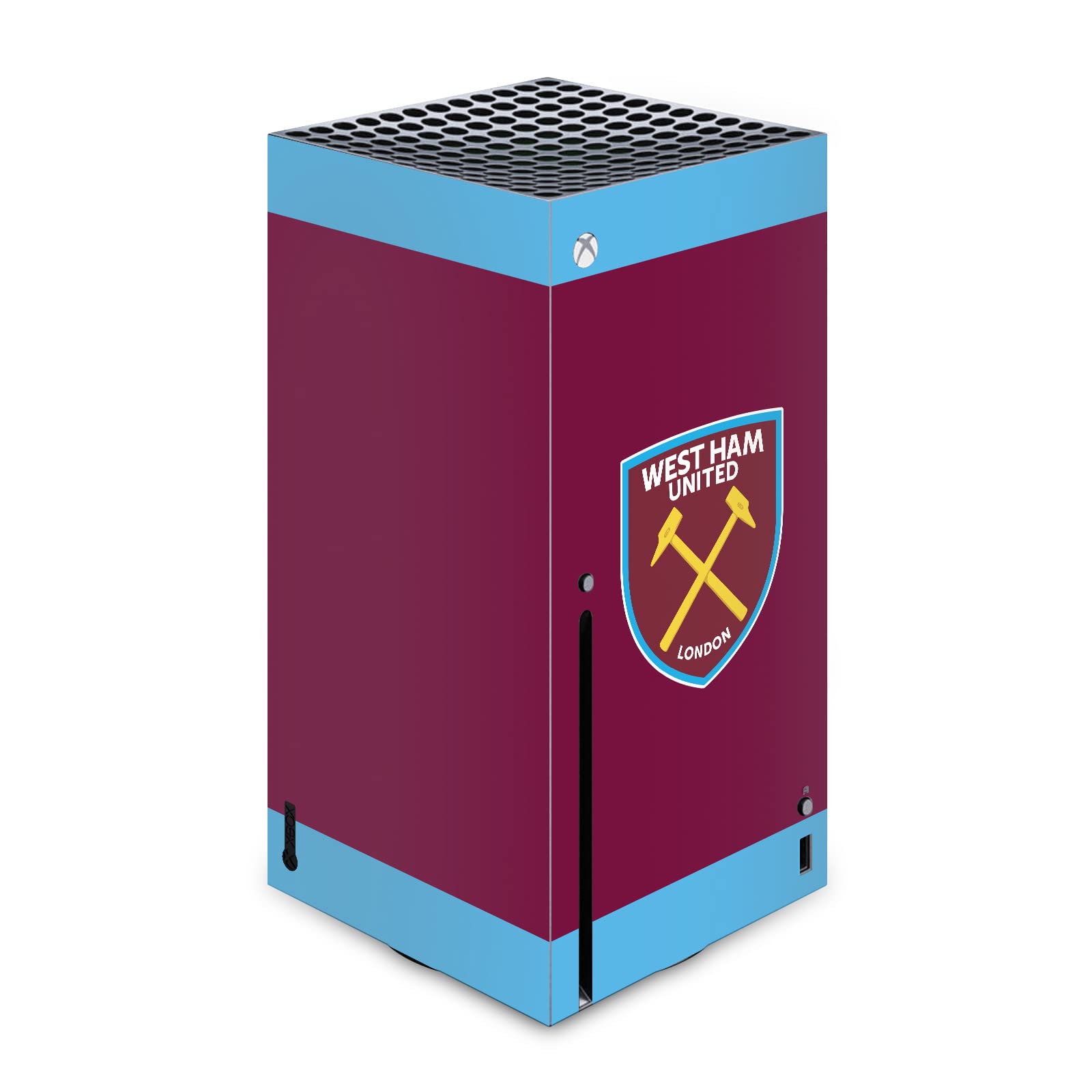 Head Case Designs Officially Licensed West Ham United FC 1895 Claret Crest Art Vinyl Sticker Gaming Skin Decal Cover Compatible with Xbox Series X Console