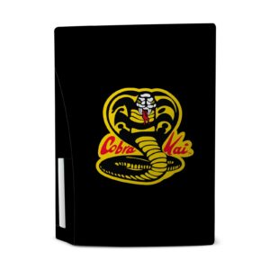 Head Case Designs Officially Licensed Cobra Kai Classic Logo Iconic Vinyl Faceplate Sticker Gaming Skin Decal Cover Compatible With Sony PlayStation 5 PS5 Disc Edition Console