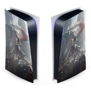 Head Case Designs Officially Licensed Assassin's Creed Arno Dorian French Flag Unity Key Art Vinyl Faceplate Sticker Gaming Skin Decal Compatible with Sony Playstation 5 PS5 Digital Edition Console