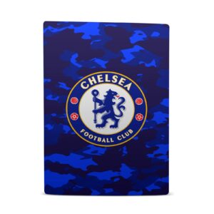 Head Case Designs Officially Licensed Chelsea Football Club Camouflage Mixed Logo Vinyl Faceplate Gaming Skin Decal Compatible with Sony PlayStation 5 PS5 Digital Console and DualSense Controller