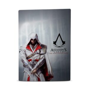 Head Case Designs Officially Licensed Assassin's Creed Master Assassin Ezio Auditore Brotherhood Graphics Vinyl Faceplate Gaming Skin Decal Compatible with Sony Playstation 5 PS5 Disc Edition Console