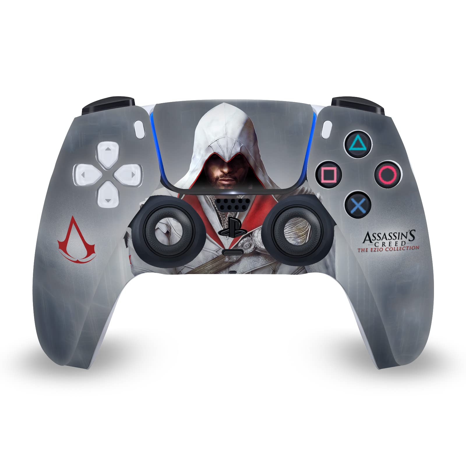 Head Case Designs Officially Licensed Assassin's Creed Master Assassin Ezio Auditore Brotherhood Graphics Vinyl Faceplate Gaming Skin Decal Compatible With Sony PlayStation 5 PS5 DualSense Controller