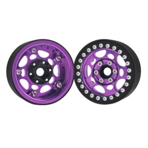 4PCS Metal 1.9" Beadlock Wheel Rims for 1/10 Scale Rc Crawler Traxxas TRX-4 Axial Scx10 II D90 Tamiya CC01 D110