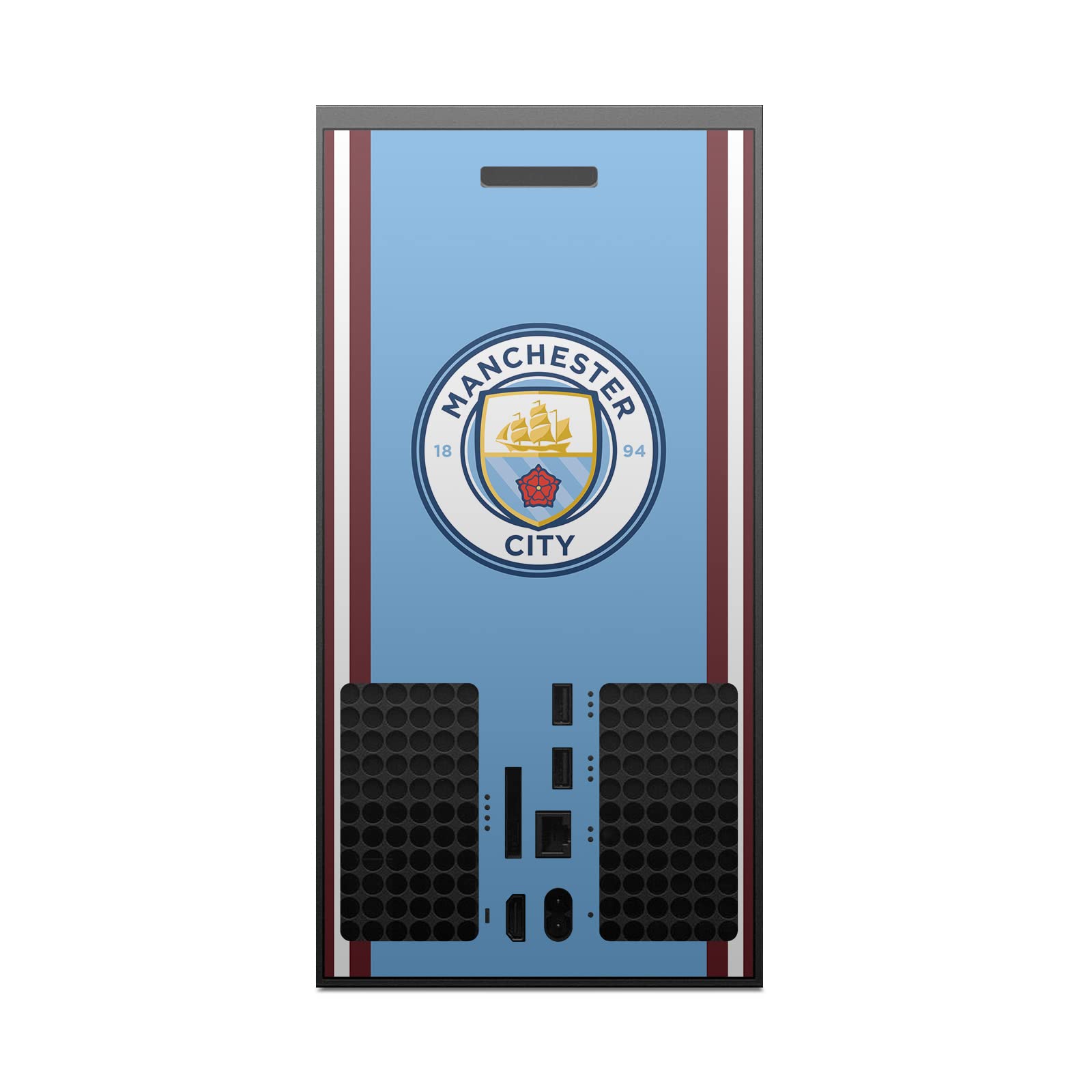 Head Case Designs Officially Licensed Manchester City Man City FC 2022/23 Home Kit Logo Art Vinyl Sticker Gaming Skin Decal Cover Compatible with Xbox Series X Console