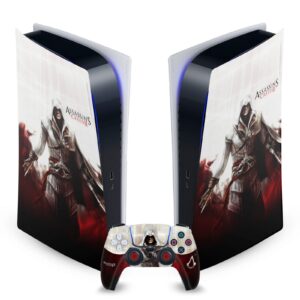 Head Case Designs Officially Licensed Assassin's Creed Cover Art II Graphics Vinyl Faceplate Gaming Skin Decal Compatible With Sony PlayStation 5 PS5 Digital Edition Console and DualSense Controller