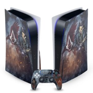 Head Case Designs Officially Licensed Assassin's Creed Jacob Frye Syndicate Graphics Vinyl Faceplate Gaming Skin Decal Compatible With Sony PlayStation 5 PS5 Disc Console & DualSense Controller