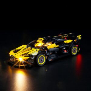 briksmax led lighting kit for lego-42151 bugatti bolide - compatible with lego technic building blocks model- not include lego set