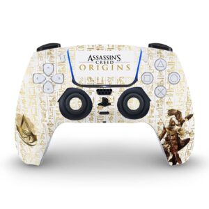 Head Case Designs Officially Licensed Assassin's Creed Eye Of Horus Origins Graphics Vinyl Faceplate Gaming Skin Decal Compatible With Sony PlayStation 5 PS5 Disc Console & DualSense Controller