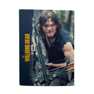 Head Case Designs Officially Licensed AMC The Walking Dead Daryl Lurk Daryl Dixon Graphics Vinyl Faceplate Sticker Gaming Skin Decal Cover Compatible With Sony PS5 Digital & DualSense