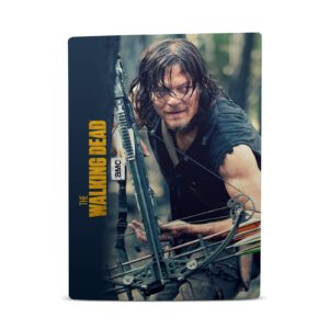 Head Case Designs Officially Licensed AMC The Walking Dead Daryl Lurk Daryl Dixon Graphics Vinyl Faceplate Sticker Gaming Skin Decal Cover Compatible With Sony PS5 Digital & DualSense