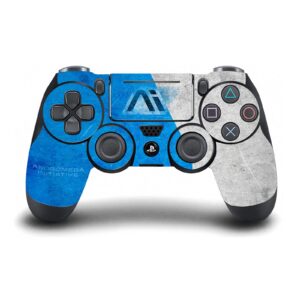 Head Case Designs Officially Licensed EA Bioware Mass Effect Initiative Distressed Andromeda Graphics Vinyl Sticker Gaming Skin Decal Cover Compatible With PS4 Slim Console & DualShock 4