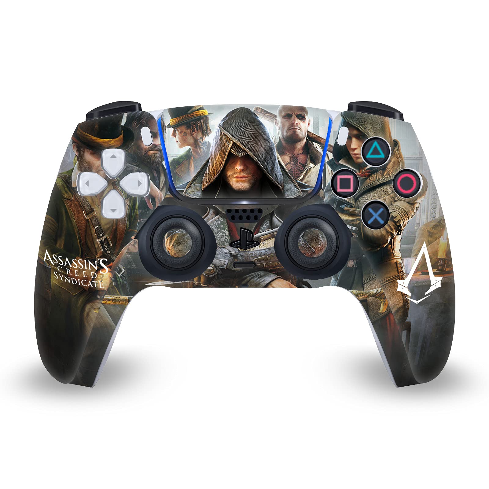 Head Case Designs Officially Licensed Assassin's Creed Key Art Syndicate Graphics Vinyl Faceplate Gaming Skin Decal Compatible with Sony PlayStation 5 PS5 Digital Console and DualSense Controller