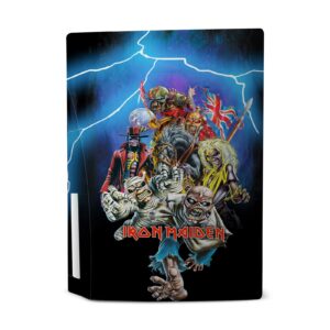 Head Case Designs Officially Licensed Iron Maiden Best Of Beast Graphic Art Vinyl Faceplate Sticker Gaming Skin Decal Compatible With Sony PlayStation 5 PS5 Disc Edition Console & DualSense Controller