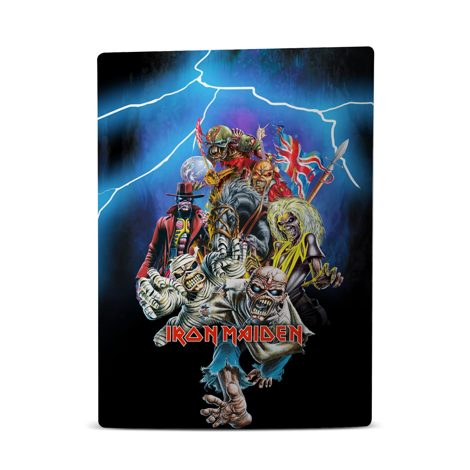 Head Case Designs Officially Licensed Iron Maiden Best Of Beast Graphic Art Vinyl Faceplate Sticker Gaming Skin Decal Compatible With Sony PlayStation 5 PS5 Disc Edition Console & DualSense Controller