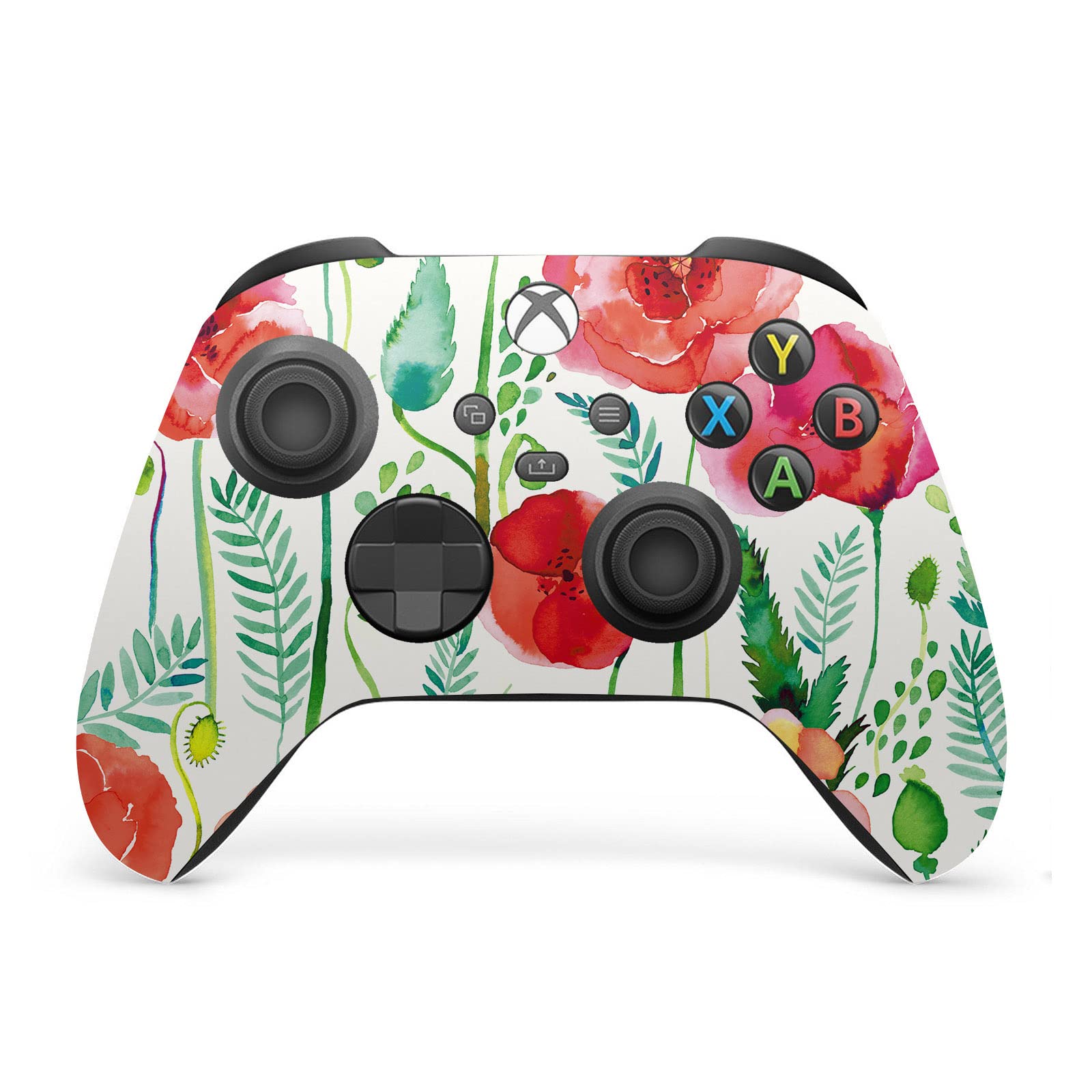 Head Case Designs Officially Licensed Ninola Red Flower Assorted Vinyl Sticker Gaming Skin Decal Cover Compatible with Xbox Series X Console and Controller Bundle