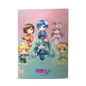 Head Case Designs Officially Licensed Hatsune Miku Characters Graphics Vinyl Faceplate Sticker Gaming Skin Decal Compatible With Sony PlayStation 5 PS5 Disc Edition Console & DualSense Controller