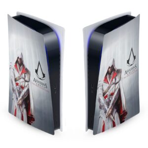 Head Case Designs Officially Licensed Assassin's Creed Master Assassin Ezio Auditore Brotherhood Graphics Vinyl Faceplate Sticker Gaming Skin Decal Cover Compatible with PS5 Digital Edition Console