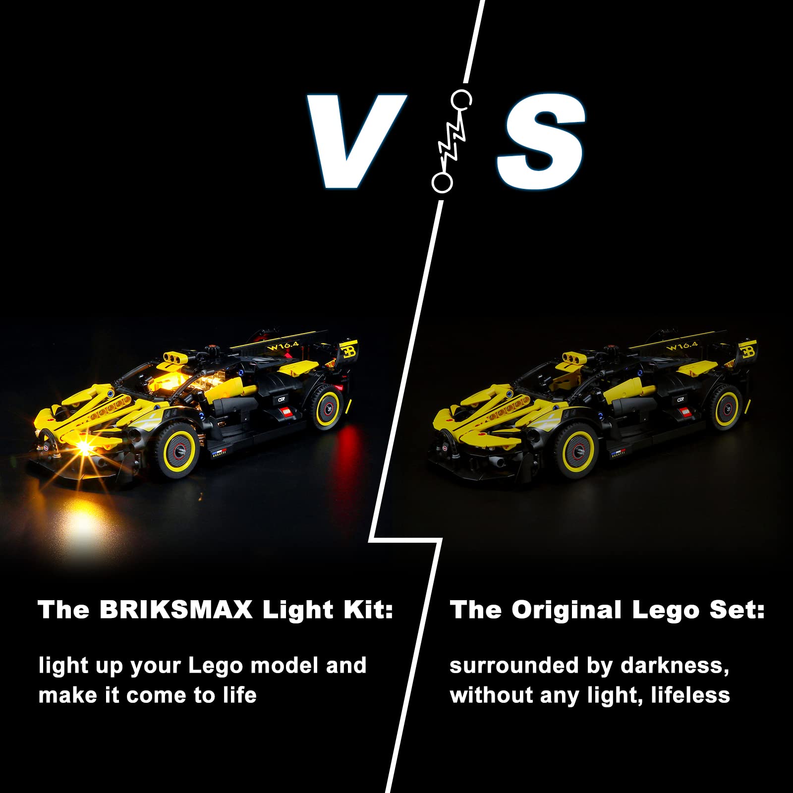 BRIKSMAX Led Lighting Kit for LEGO-42151 Bugatti Bolide - Compatible with Lego Technic Building Blocks Model- Not Include Lego Set