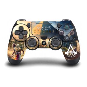 Head Case Designs Officially Licensed Assassin's Creed Key Art Bayek Origins Graphics Vinyl Sticker Gaming Skin Decal Compatible with Sony PlayStation 4 PS4 Pro Console and DualShock 4 Controller