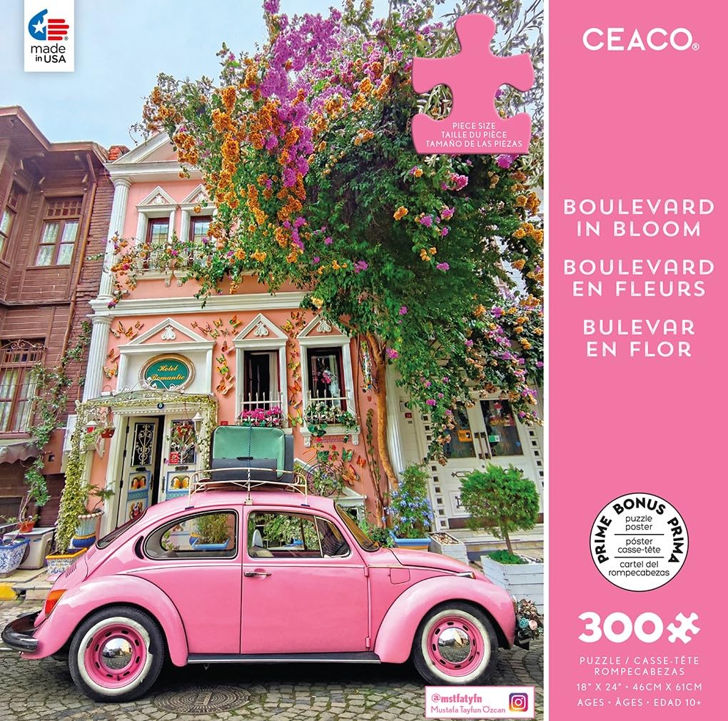 Ceaco - Scenic Photography - Boulevard in Bloom - 300 Piece Jigsaw Puzzle