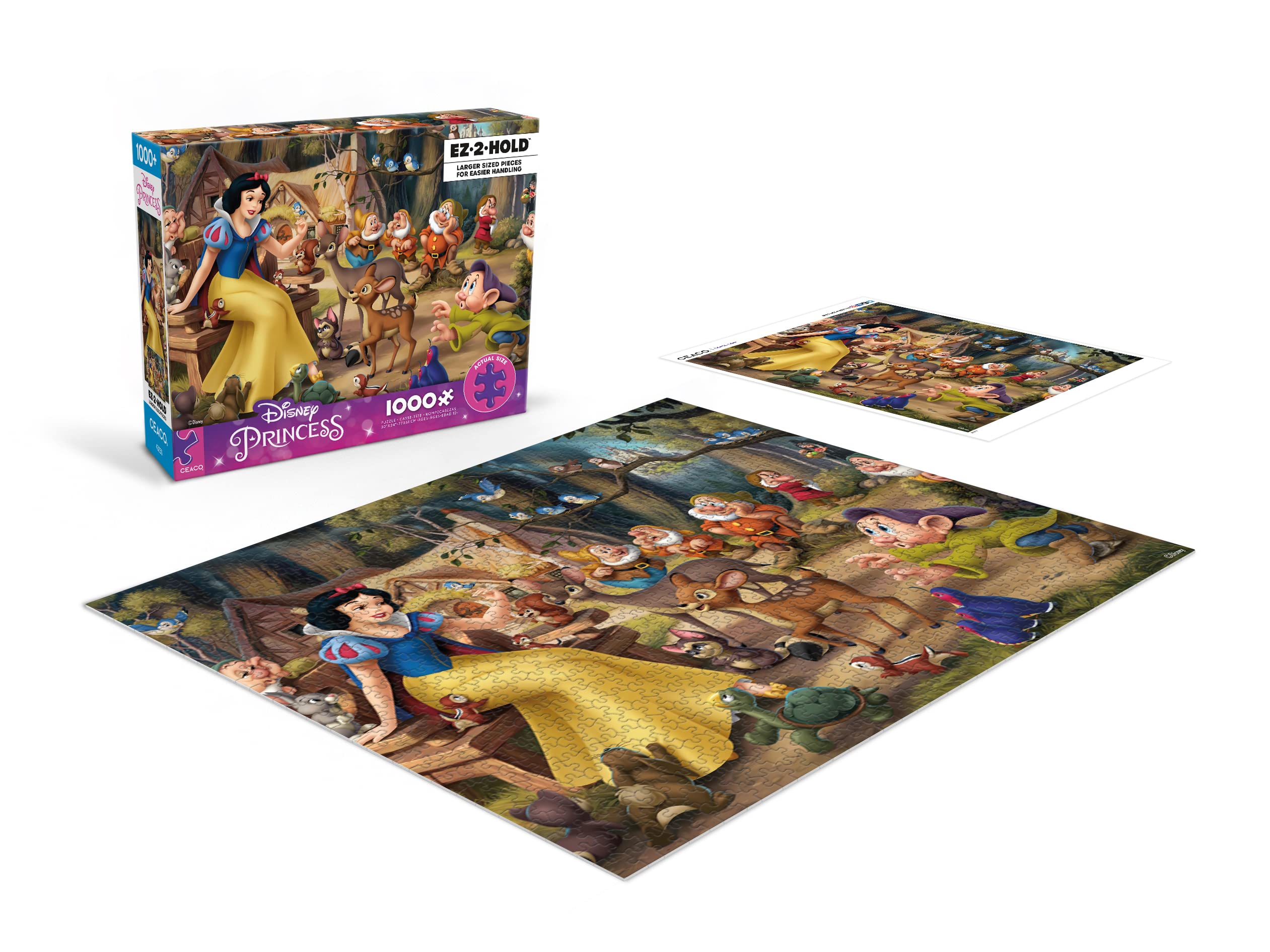 Ceaco - Disney Princess - Snow White's Delight - 1000 Oversized Piece Jigsaw Puzzle