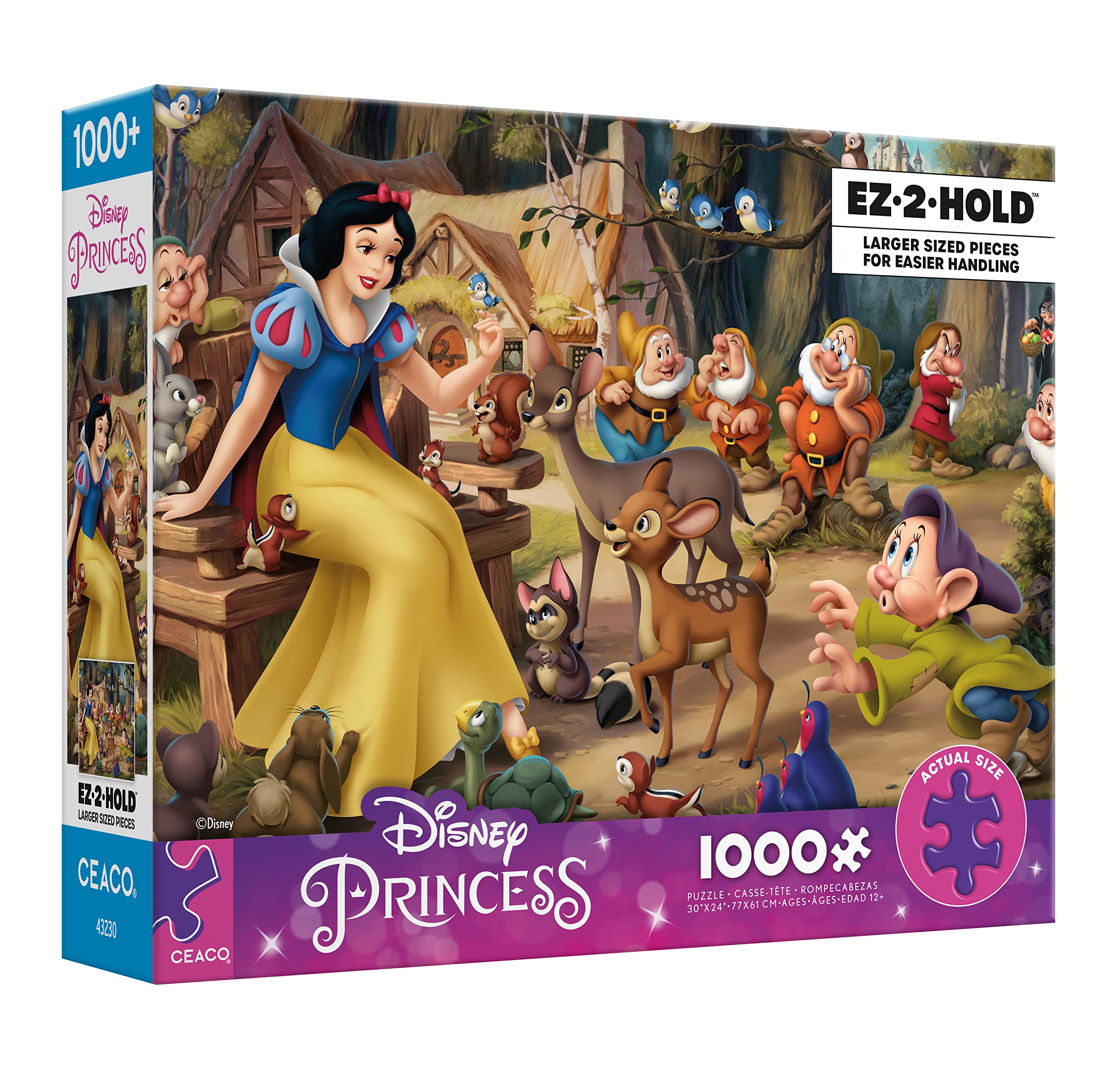 Ceaco - Disney Princess - Snow White's Delight - 1000 Oversized Piece Jigsaw Puzzle