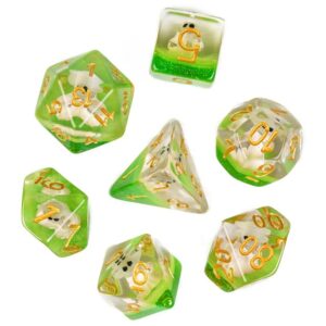 Wise Goblin DND Resin Dice Set for Dungeons and Dragons, D&D, D20, D and D, Polyhedral Resin Dice, Dungeons and Dragons Gifts, Accessories