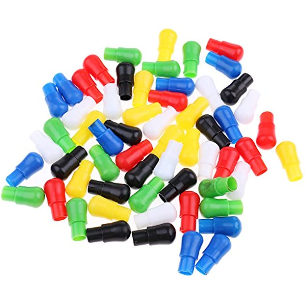 BESSTUUP 60 Pieces Multi-Color Replacement Plastic Chinese Checkers Pegs