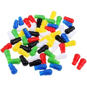 BESSTUUP 60 Pieces Multi-Color Replacement Plastic Chinese Checkers Pegs