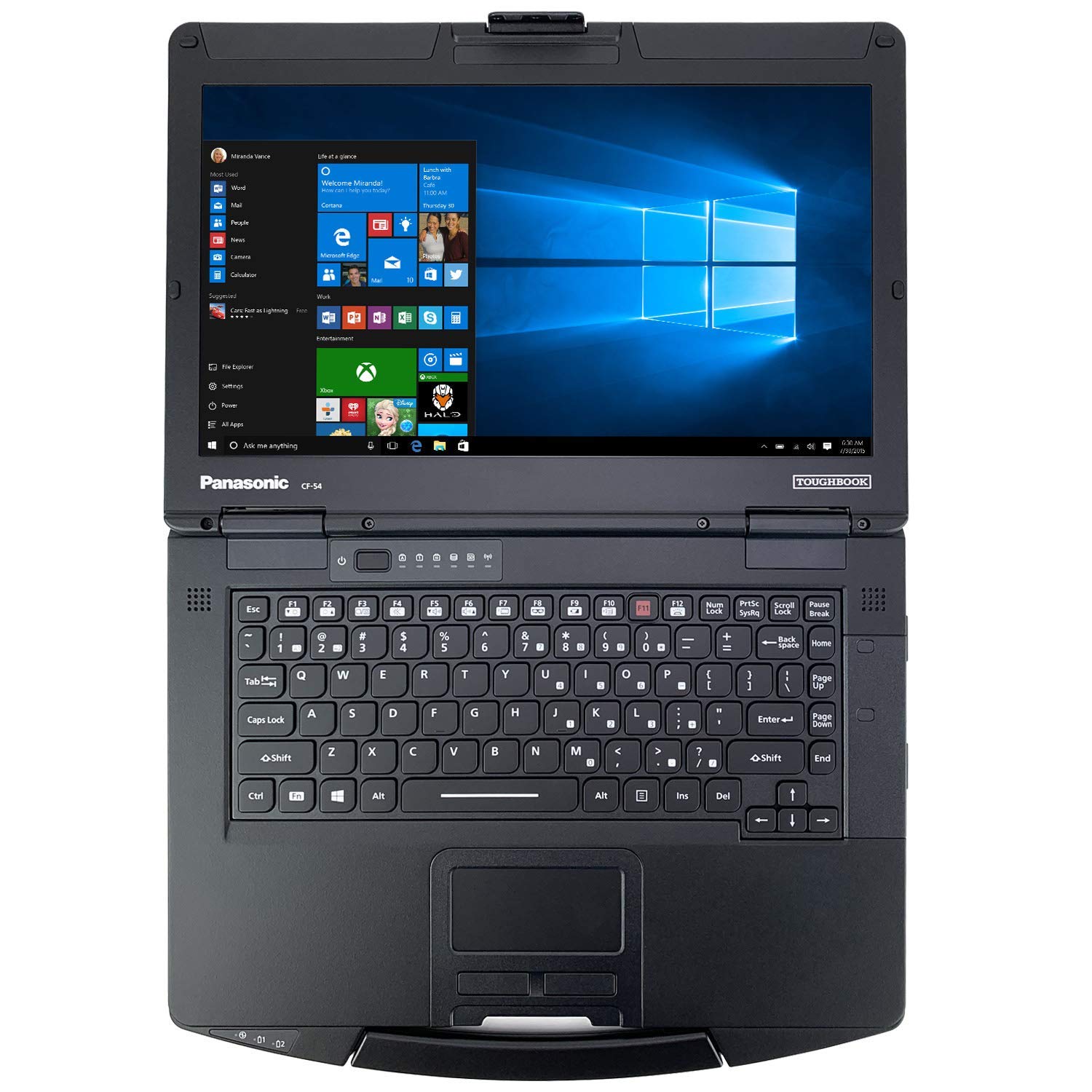 Panasonic Toughbook CF-54 MK2 Intel i7, 6th Gen, 14-inch Non-Touch, 16GB, 512GB SSD, Backlit Keyboard, Windows 10 Pro (Renewed)