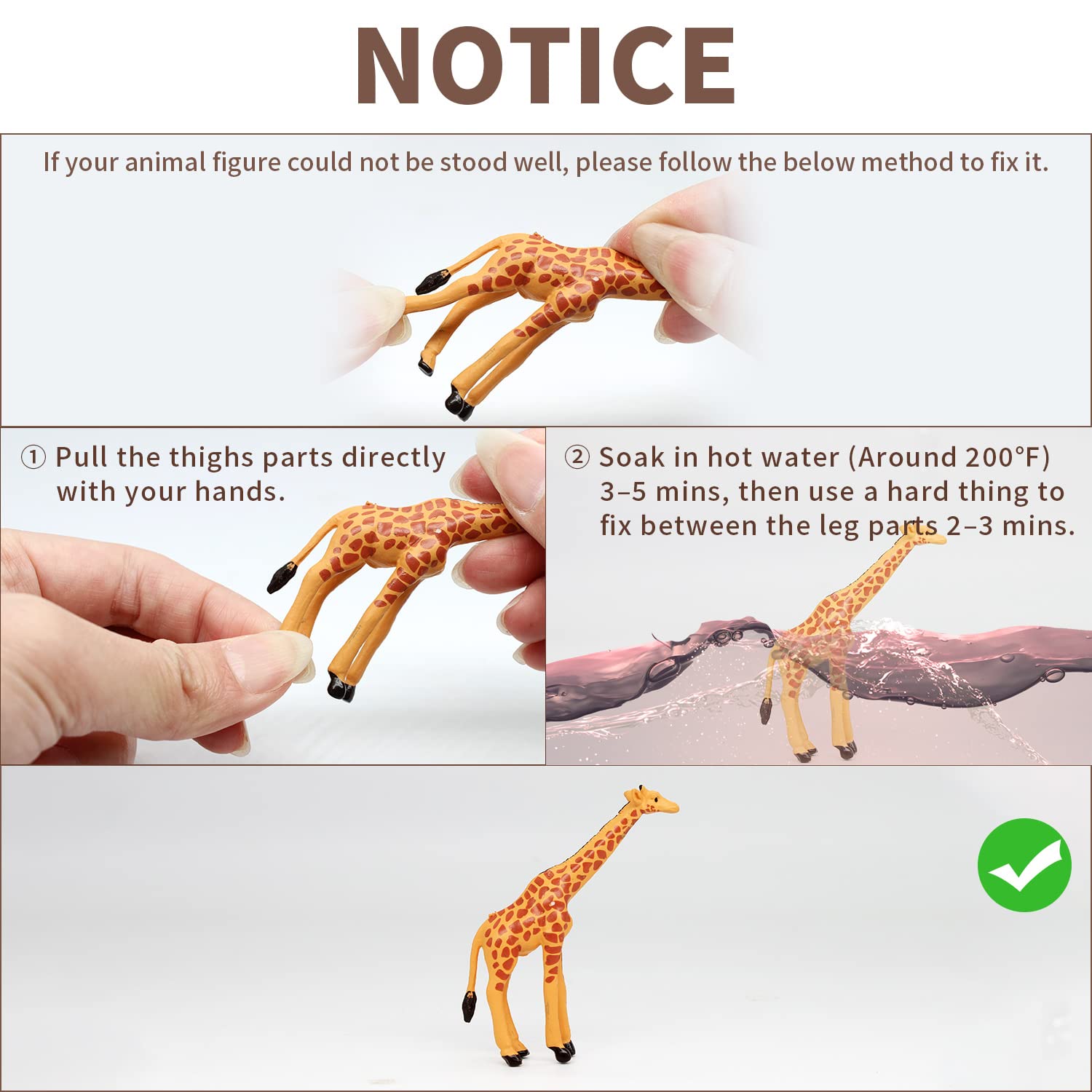 Mini Safari Animal Figures Toy - 12PCS Plastic Tiny Forest Jungle Zoo Will Animal Figurines Cake Toppers Party Favor for Kids