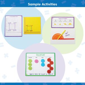 hand2mind Math Tools Small Group Sets 4-5 by Reagan Tunstall & Kristina Grant, Math Manipulatives, Base Ten Blocks, Color Tiles, Fraction Circles, Pattern Blocks, Place Value Chips, Classroom Supplies