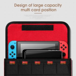 Trombone Carrying Case for Switch Protective Travel Storage Bag with Game Card Slots