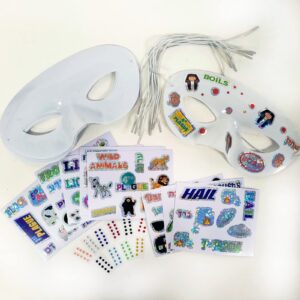 Rite Lite Decorate Your Own 10 Plagues Masks - Passover Toy Gift Sets, Decorations Goodie Bag Rewards Jewish Holiday Party Favors for Kids Seder Pesach Arts and Crafts Accessories for Hours of Fun!