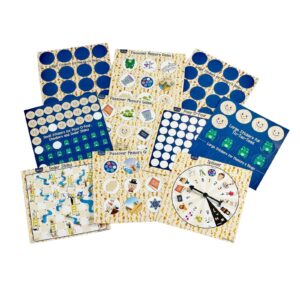 Rite Lite 6 Passover Games On The Go - Jewish Board Games Pesach Seder Gifts for Kids Holiday Party Favors - Includes Tic Tac Toe, Checkers, Bingo, Chutes & Ladders, Four in a Row, Memory Game Set