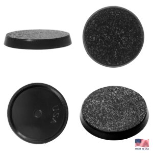 EasyPegs 32mm Textured Plastic Round Bases or 1.26 inch Wargames Table Top Games 120 Count