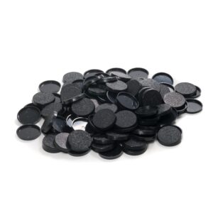 EasyPegs 32mm Textured Plastic Round Bases or 1.26 inch Wargames Table Top Games 120 Count